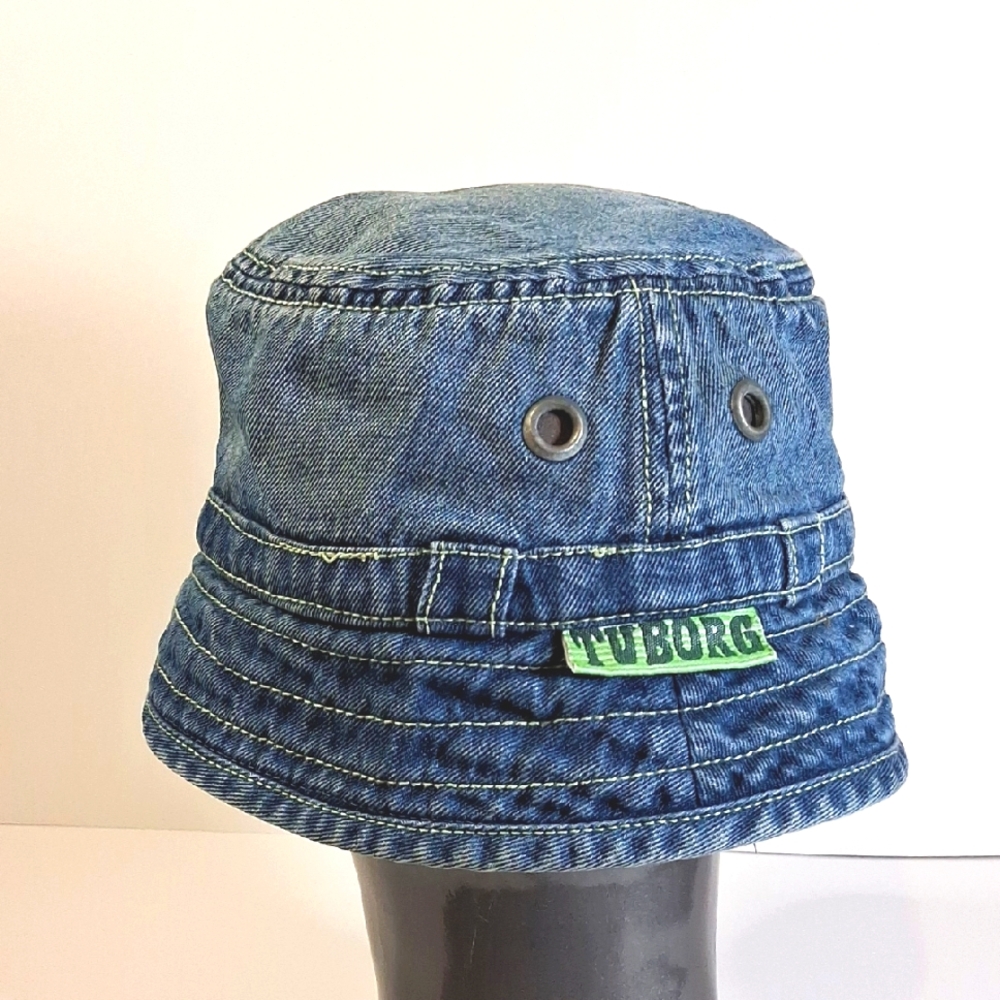 Vintage Logo Jean Denim Bucket Hat